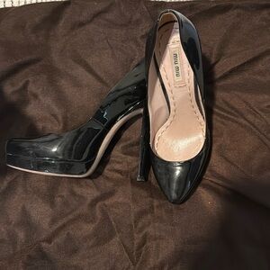 Black Miu Miu heels